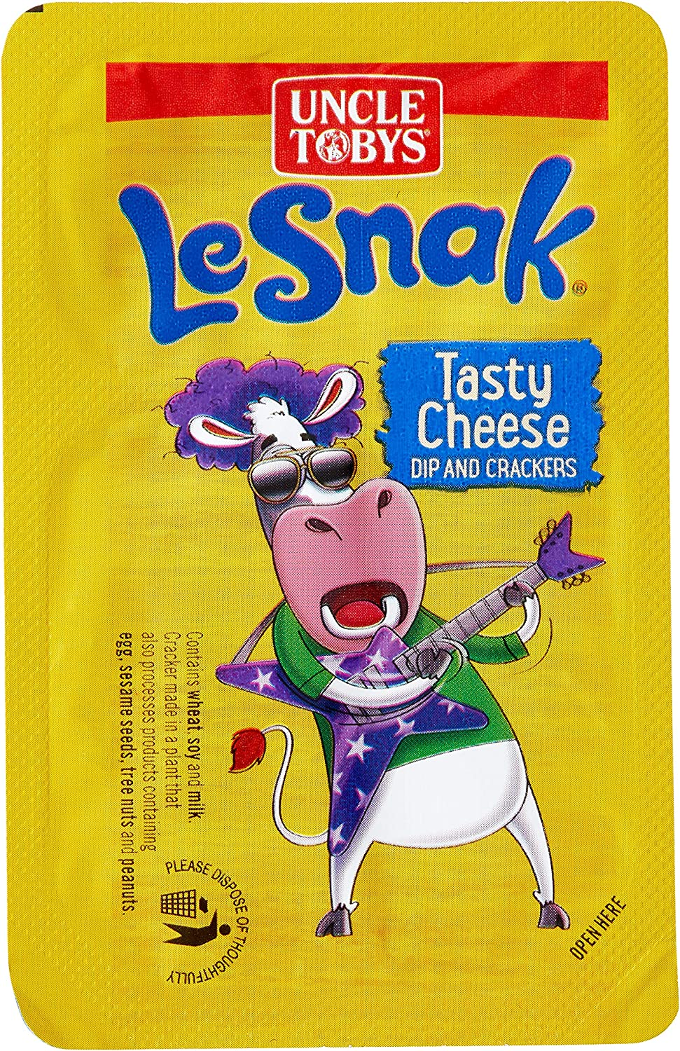 UNCLE TOBYS Le Snak Tasty Cheese Dip and Crackers Value Pack, 1 Box of 12, 264G