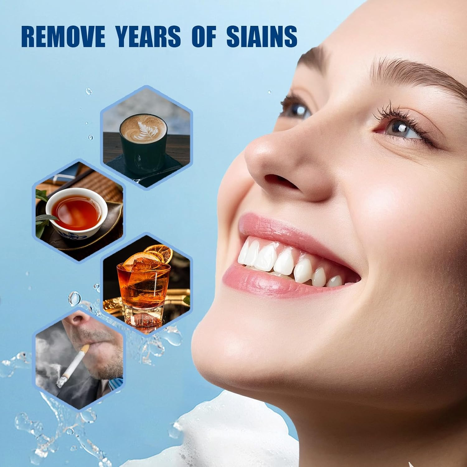 42Pcs 9D Teeth Whitening Strips, Safe and Insensitive Teeth Whitening Strips Crest Kit,Household Crest, Effectively Remove Stains, Teeth Whiteningin Half an Hour, Mint Flavor image number 4