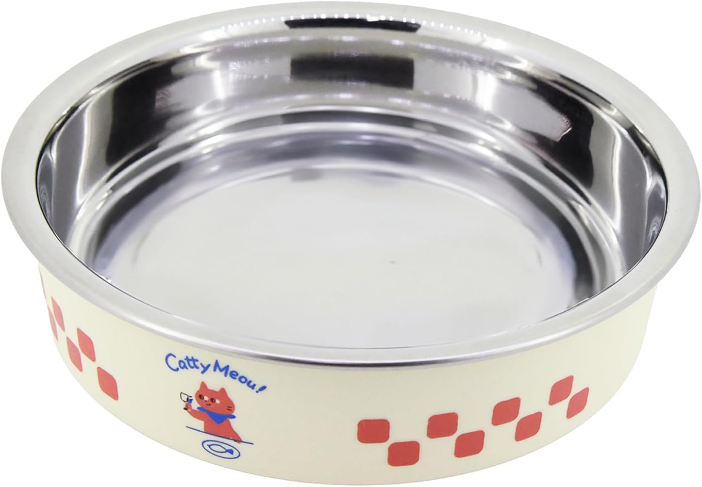 Cattyman Stainless Steel Tableware, Rice & Nyawan, Diner for Cats image number 1