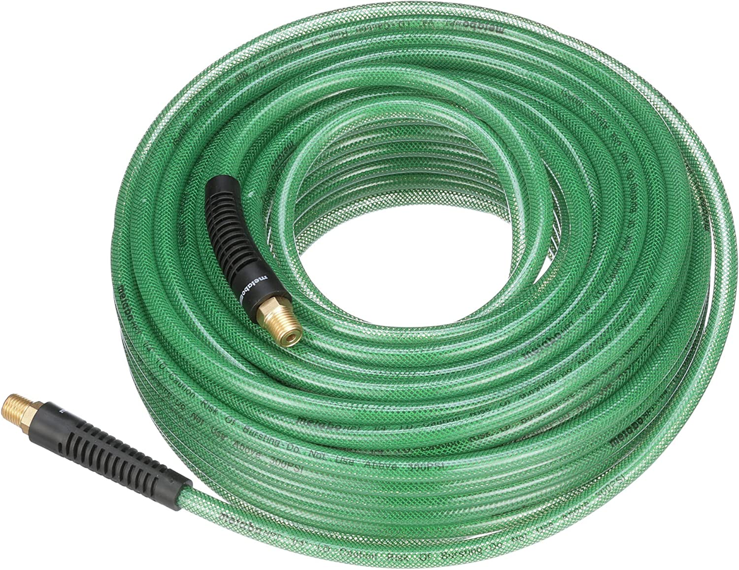 Metabo HPT Air Hose | 1/4-Inch X 100 Ft | Professional Grade Polyurethane | 300 PSI | 19413QPM, Green image number 3