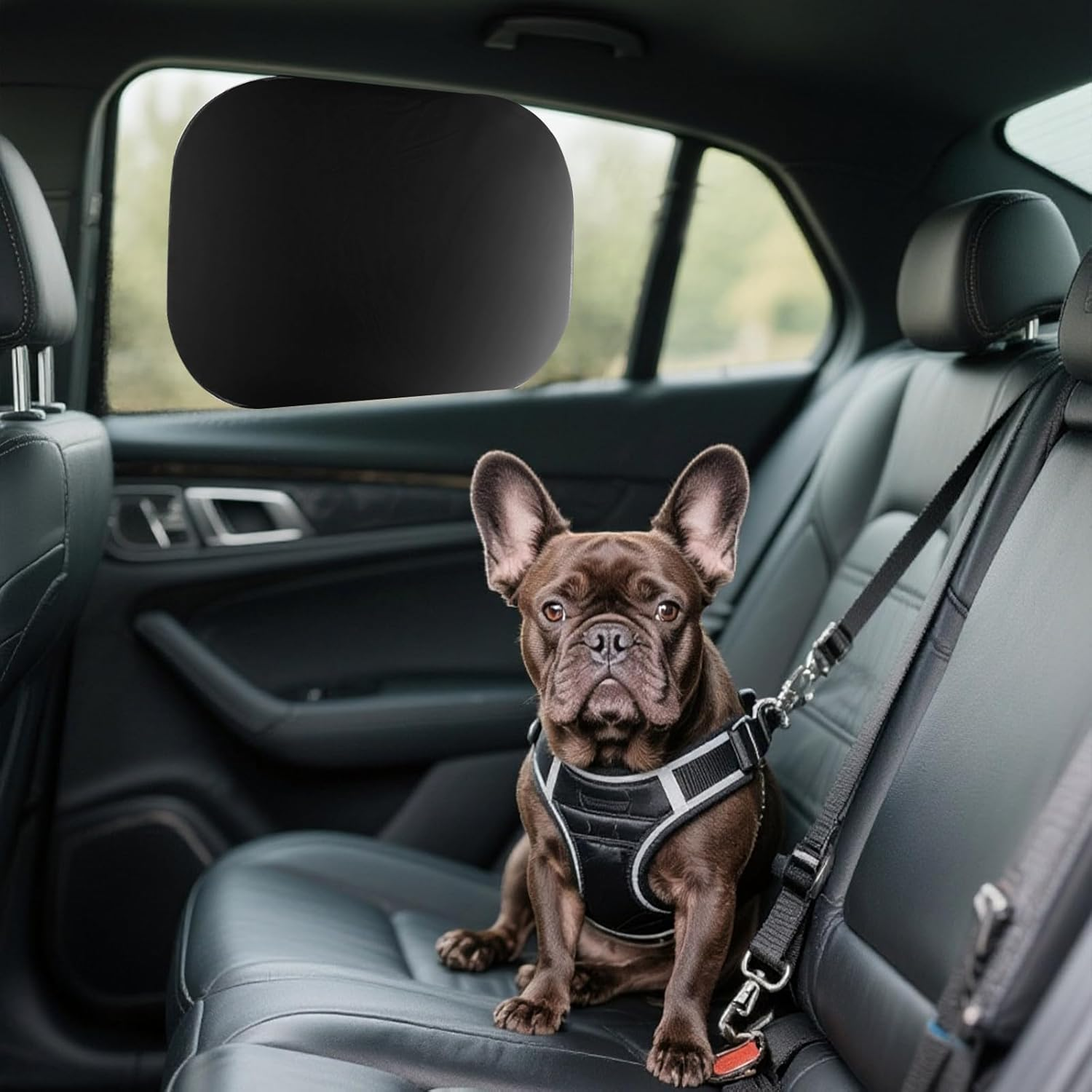 Car Windshield Sunshade with Side Window Mesh|Foldable Reflective Car Front Window Sun Shade Cover,Uv Protection Heat Insulation Sun Visor for SUV Sedan Truck RV (Large Front+4 Side) - Large Front+4 Side image number 6