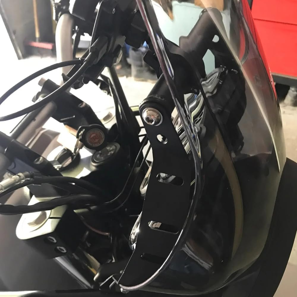 REARACE Motorcycle GPS Mount Bracket Compatible with Royal Enfield Himalayan BS6 2021-2023, Aluminium, Windshield Mount, 22Mm Bar Diameter, Smartphones & GPS Devices image number 6