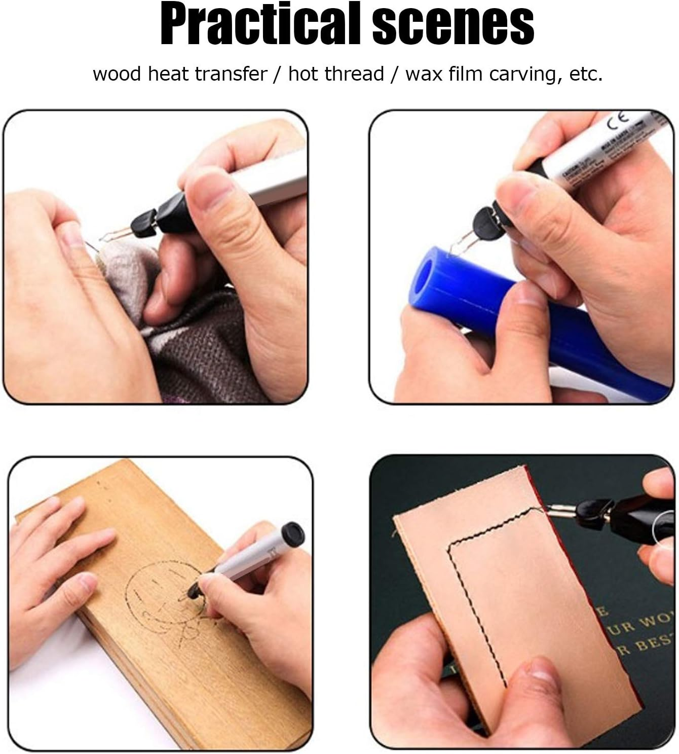 Trims or Melts Frayed Ends of Thread Pen, Handheld Quick Melt Industrial Supplies, Thread Burning Tool for Thread Breakage image number 2