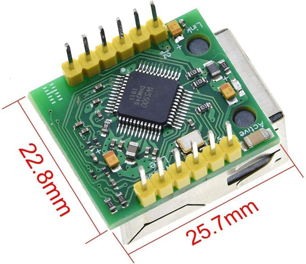 2Pcs W5500 SPI to LAN Ethernet Network Module TCP IP Interface 3.3V 5V for Arduino and DIY image number 2