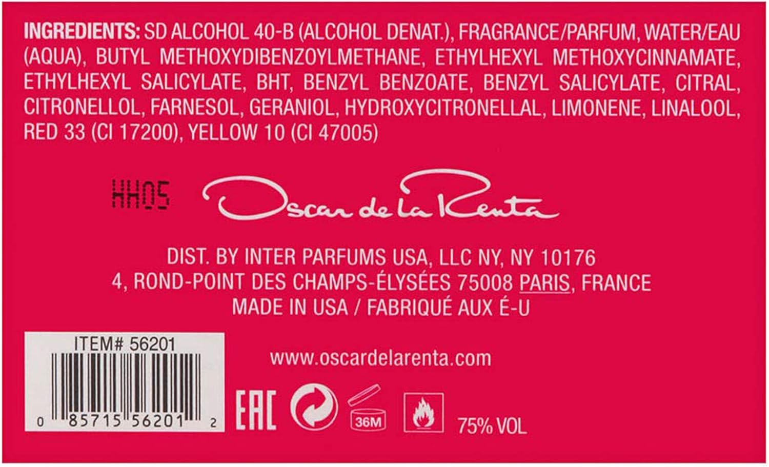 OSCAR DE LA RENTA EXTRAORDINARY PETALE EDP 90ML image number 3