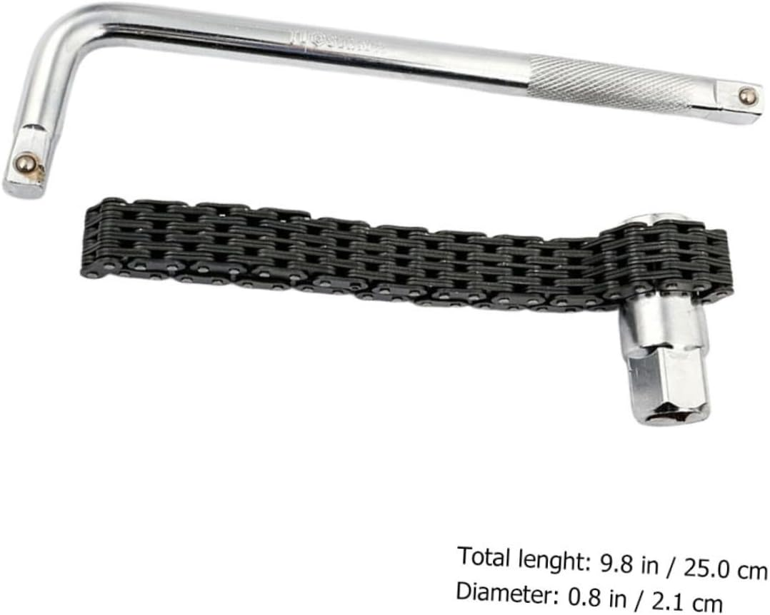 FUNOMOCYA Wrench Chain Wrench Oil Strainer Removal Tool Chain Supply for Automotive Repair Device Accessory for Vehicle Maintenance image number 3