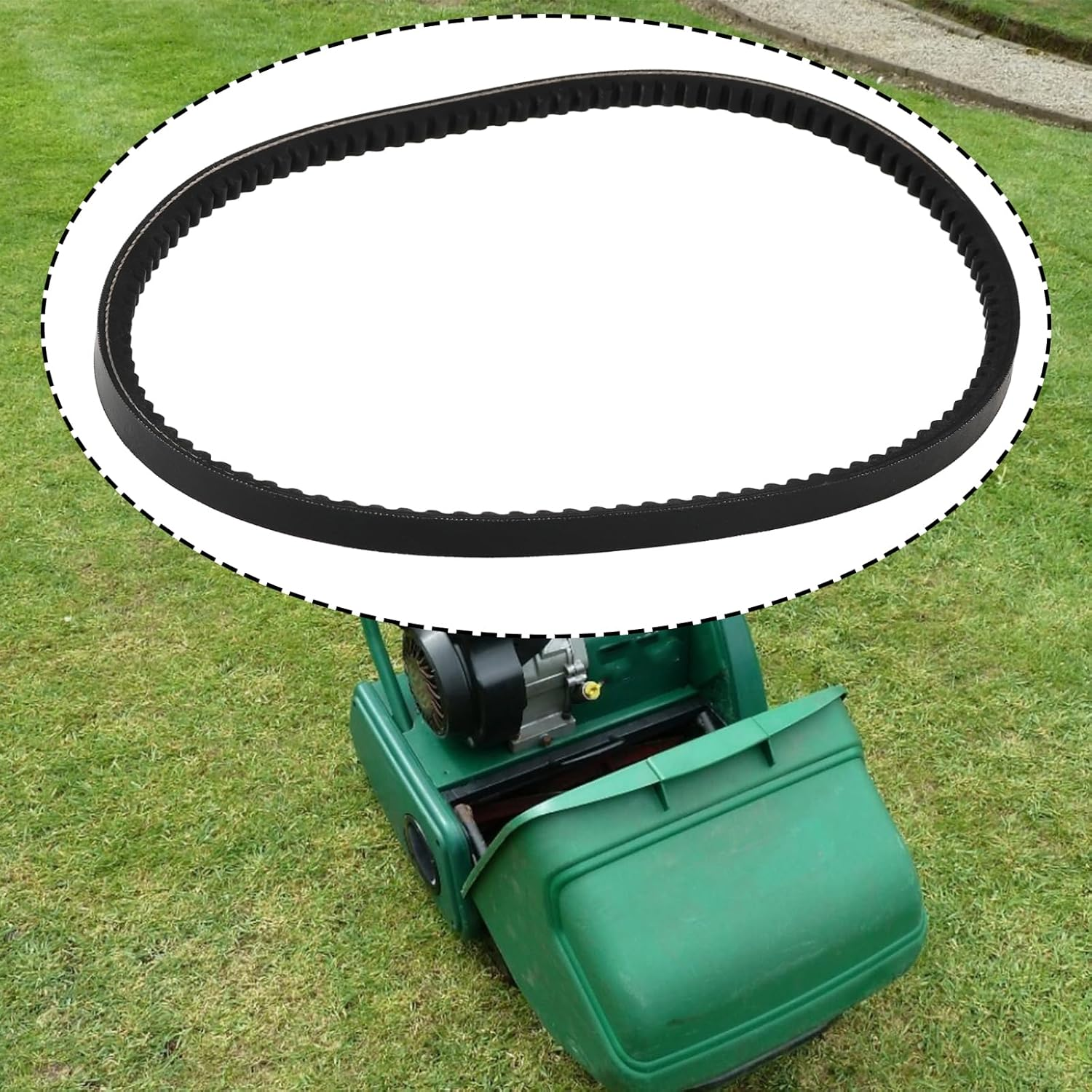 Toothed Drive Belt 941902 L750Xw10Xd8Mm Compatible with QUALCAST XSZ46B -SD Gasoline Lawn Mower Transmission image number 4