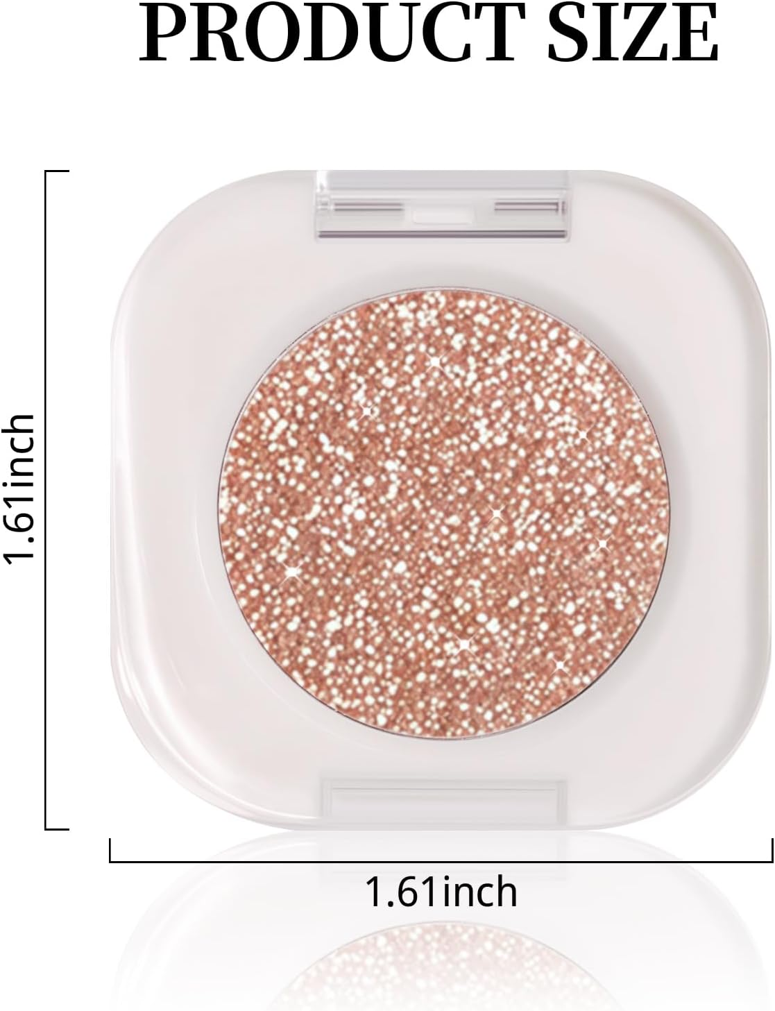 DAGEDA Single Shimmer Eyeshadow,Smooth,High-Pigment Eye Shadow, Sparkly Glitter Eyeshadow Makeup,Long Wear Shimmer Finish Sparkly Eye Makeup(Sun Glow) - Sun Glow image number 3