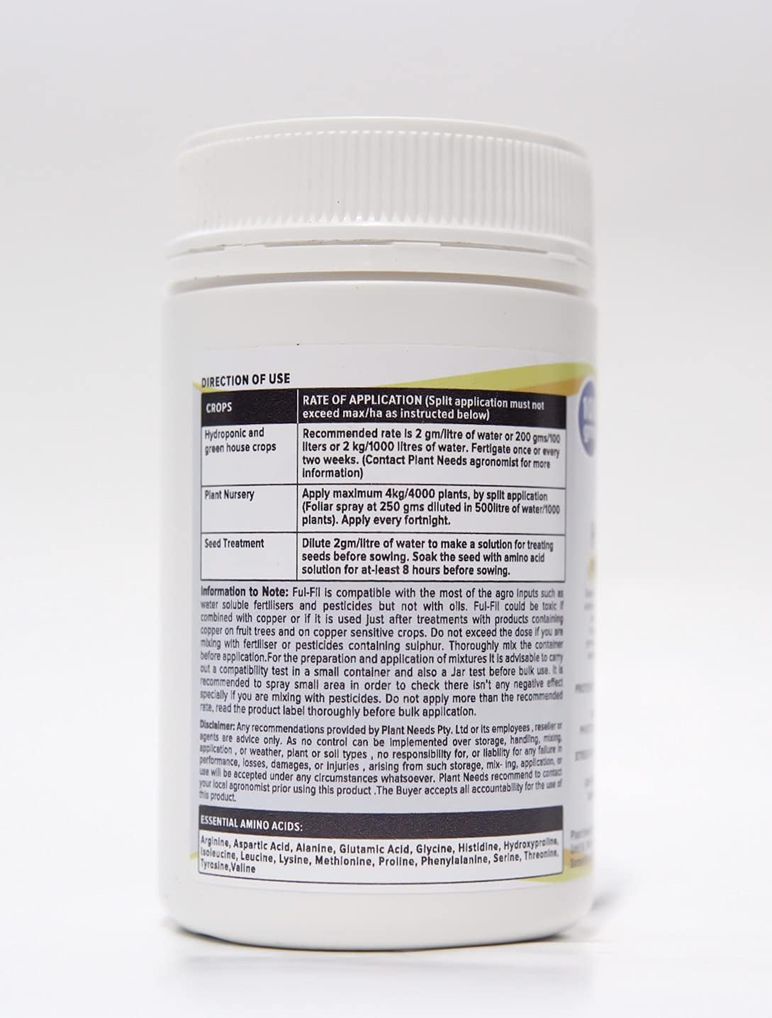 Plant Needs FUL FIL 100 G I Organic Amino Acid Fertilizer image number 4