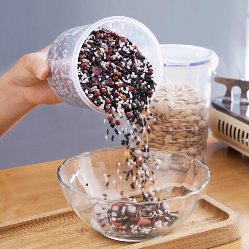 8 Pack Airtight Food Storage Containers with Lids - Keep Your Kitchen Organized and Your Food Fresh!