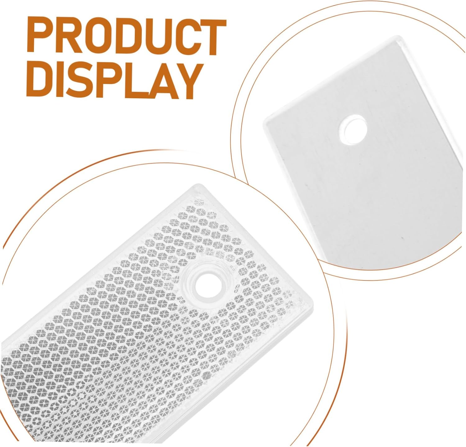 6Pcs Reflective Driveway Markers Weatherproof Road Reflectors for High Visibility Day Night Conditions Easy Installation for Safe Parking Traffic Guidance image number 5