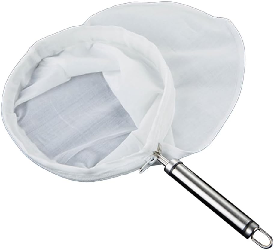 BESPORTBLE Coffee Strainer Bag Tea Filter Bag with Stainless Steel Ring Reusable Fine Mesh Milk Tea Pouch for Home Cafe Brewing Drip Coffee Maker Accessories image number 2