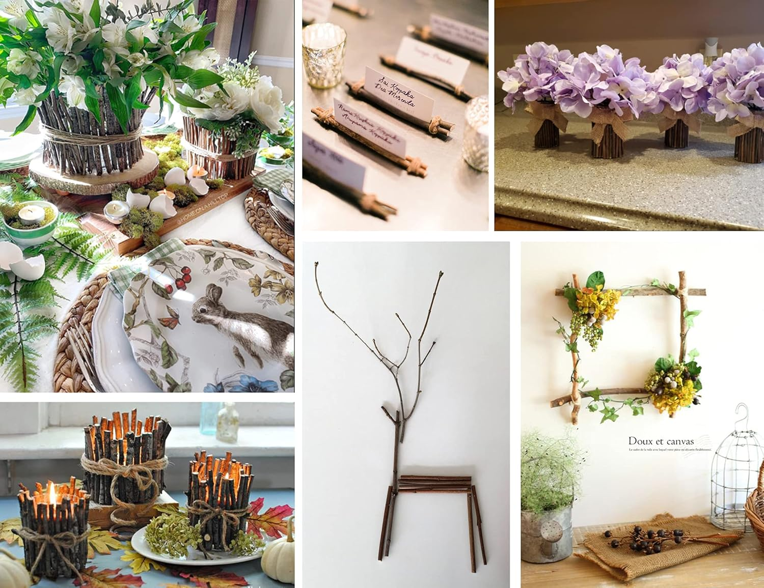 LAZACA 120Pcs Craft Sticks, Wood Sticks Crafting Twigs Crafts Log Toy DIY Photo Props Rustic Decorations Ornaments 10Cm 0.3-0.5Cm image number 2