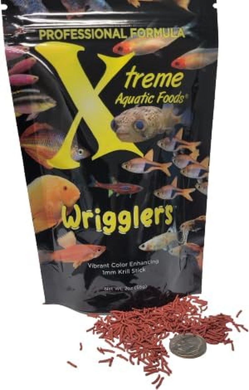 Xtreme Aquatic Foods Wrigglers&reg; 56Gms - 1Mm Slow Sinking Krill Sticks Fish Food image number 5