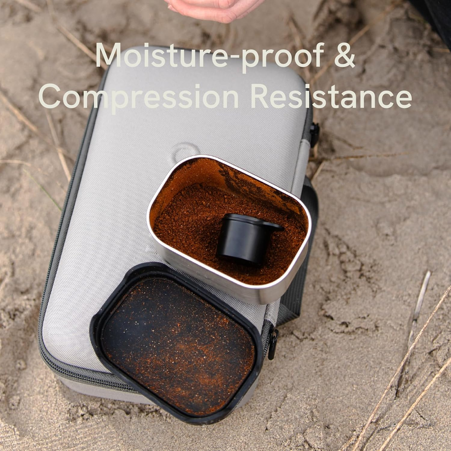 Outin Nano Portable Electric Espresso Machine Carrying Bag, Waterproof Sturdy EVA Electronic Coffee Maker Storage Case with Comfortable Hand Hold Belt, Suitable for Travelling, Office, Camping image number 1