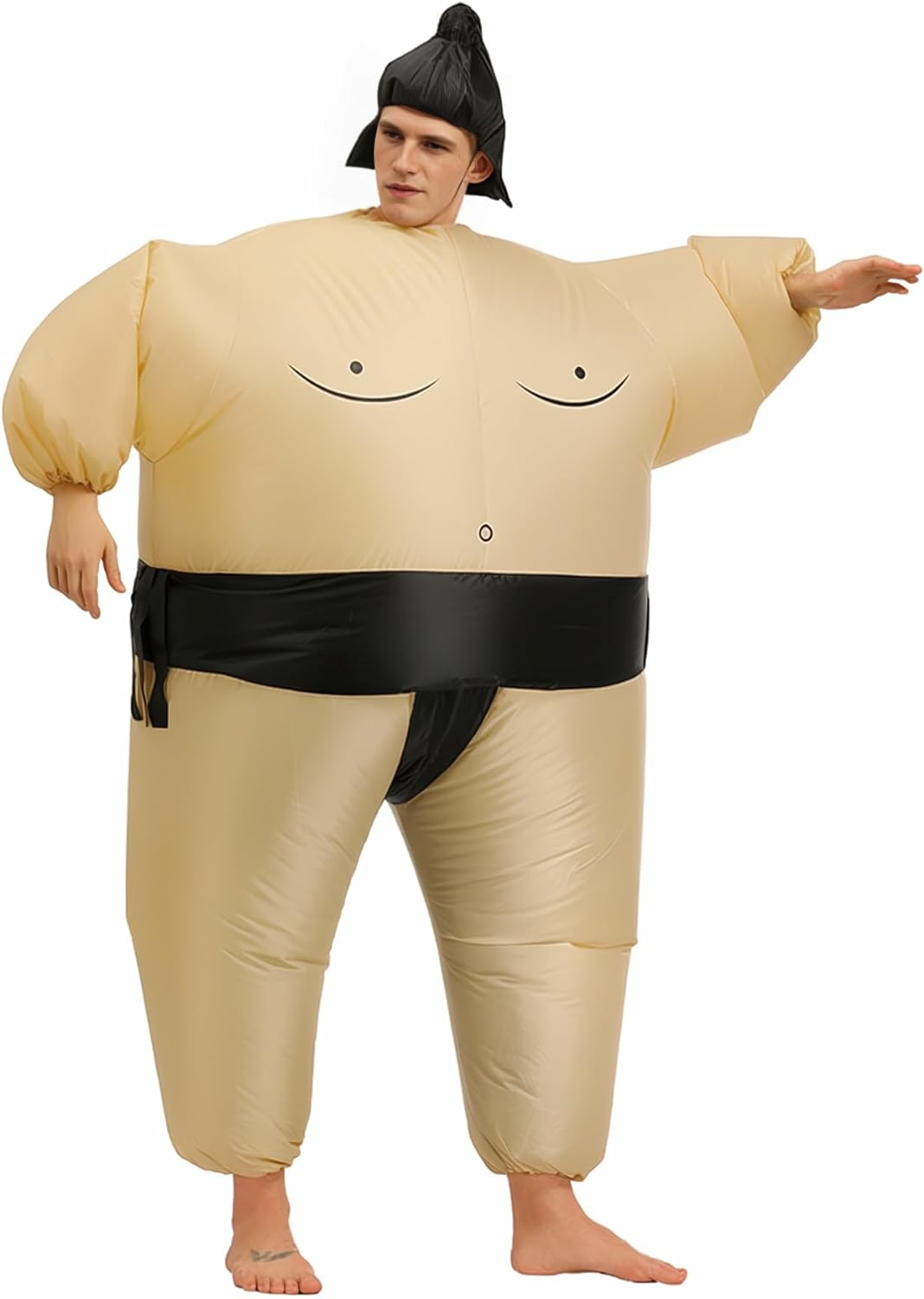 Inflatable Sumo Costume Fat Wrestling Cosplay Blow up Fancy Suit for Adult image number 3