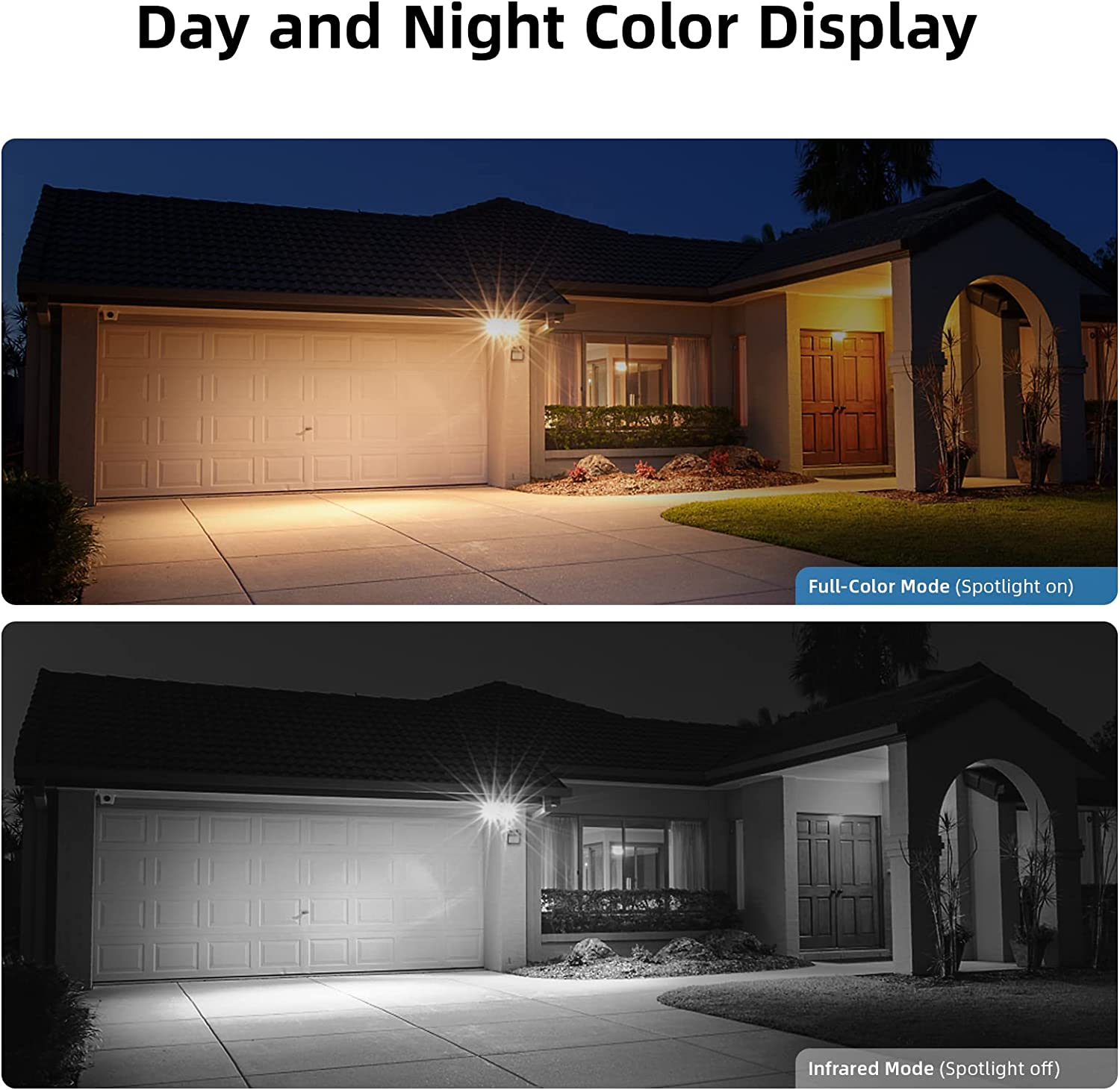 AOSU 2K Security Cameras Wireless Outdoor, Battery Powered for Home Security Cameras with PIR Human Motion Detection, Full-Color Night Vision, Spotlight & Siren, 2-Way Audio, 2.4Ghz Wifi, Waterproof image number 4