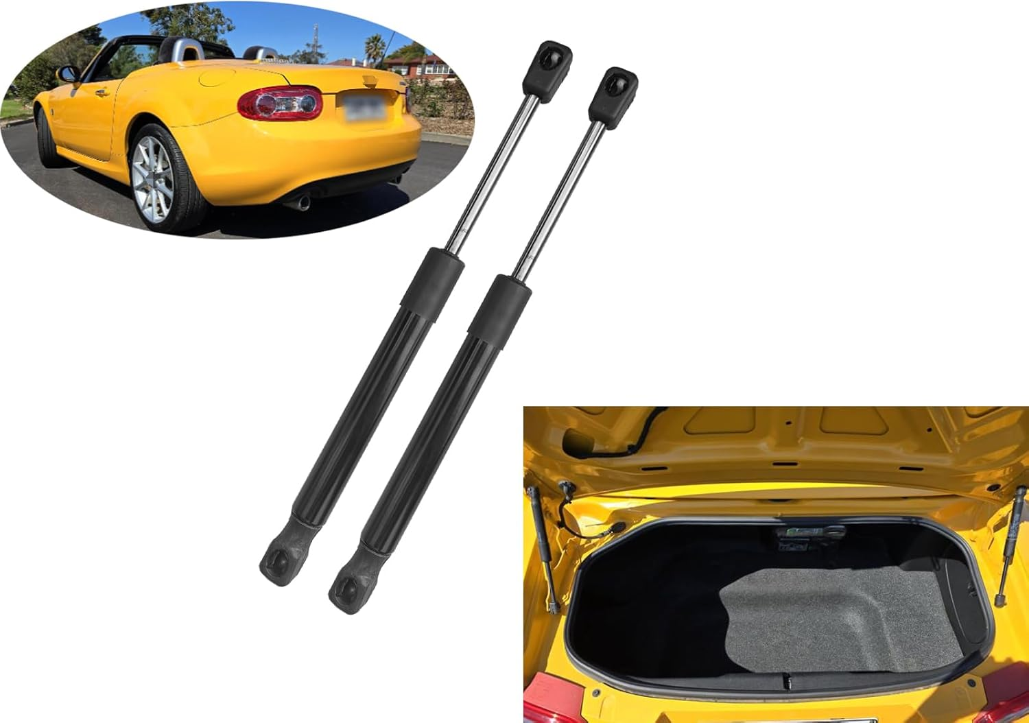 AONNOUS 2 Tailgate Gas Struts for Mazda MX-5 MX5 Miata NC 2005-2014 Convertible Liftgate Shock Supports Stay Rear Boot Hatch Trunk Lift Springs image number 5