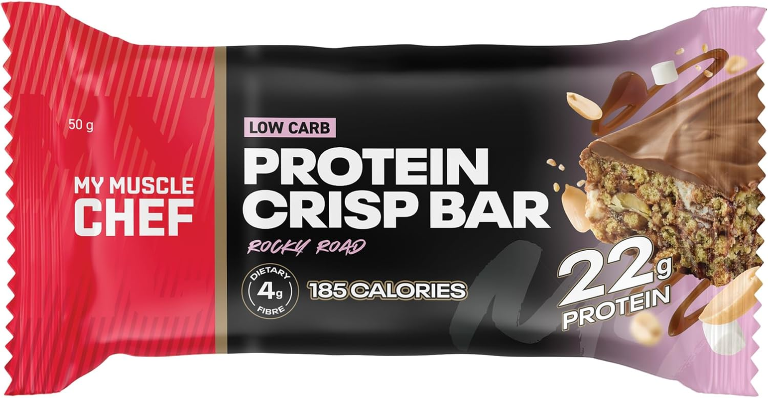 Protein Crisp Bar Rocky Road Pack of 12 X 50G image number 3