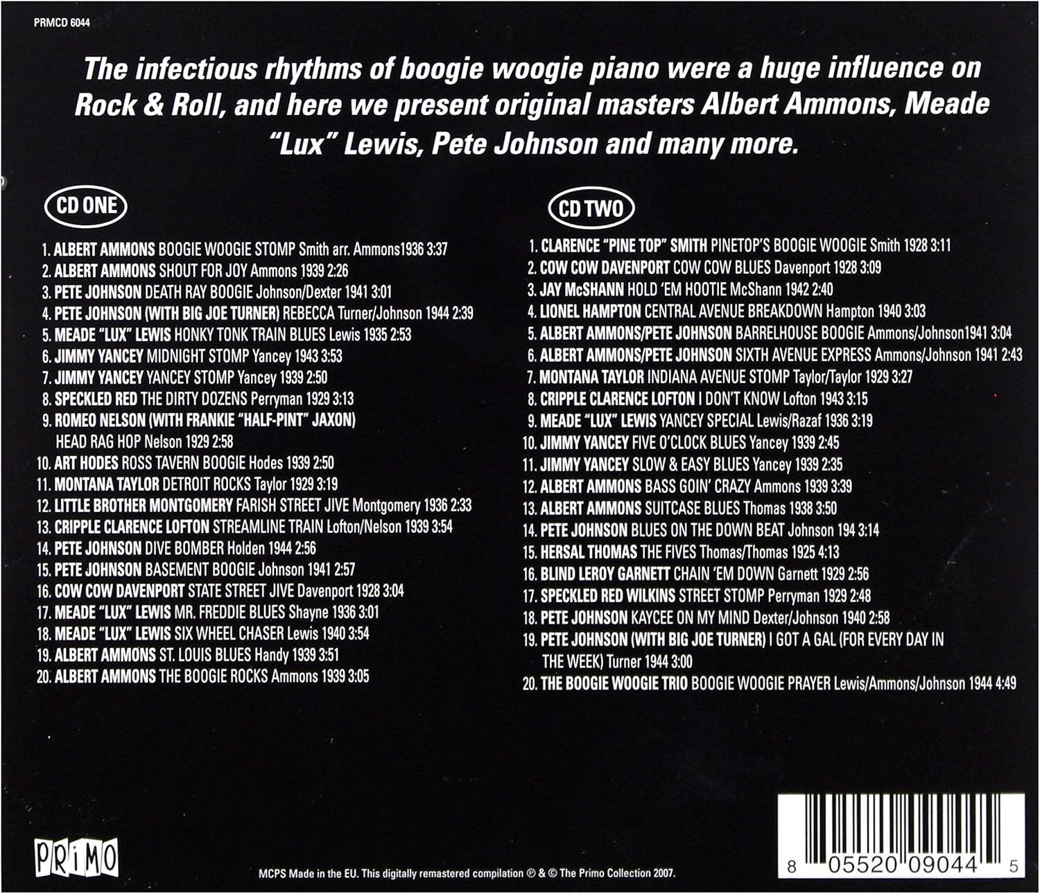 Anthology of Boogie Woogie Piano / Various image number 1