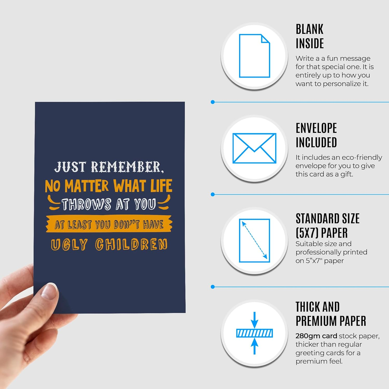 Funny Card for Mom or Dad | Original Card for Parents from Son or Daughter | Inappropriate Gag Card for Birthday, Mother'S Day, Anniversary, Christmas... | Just Remember