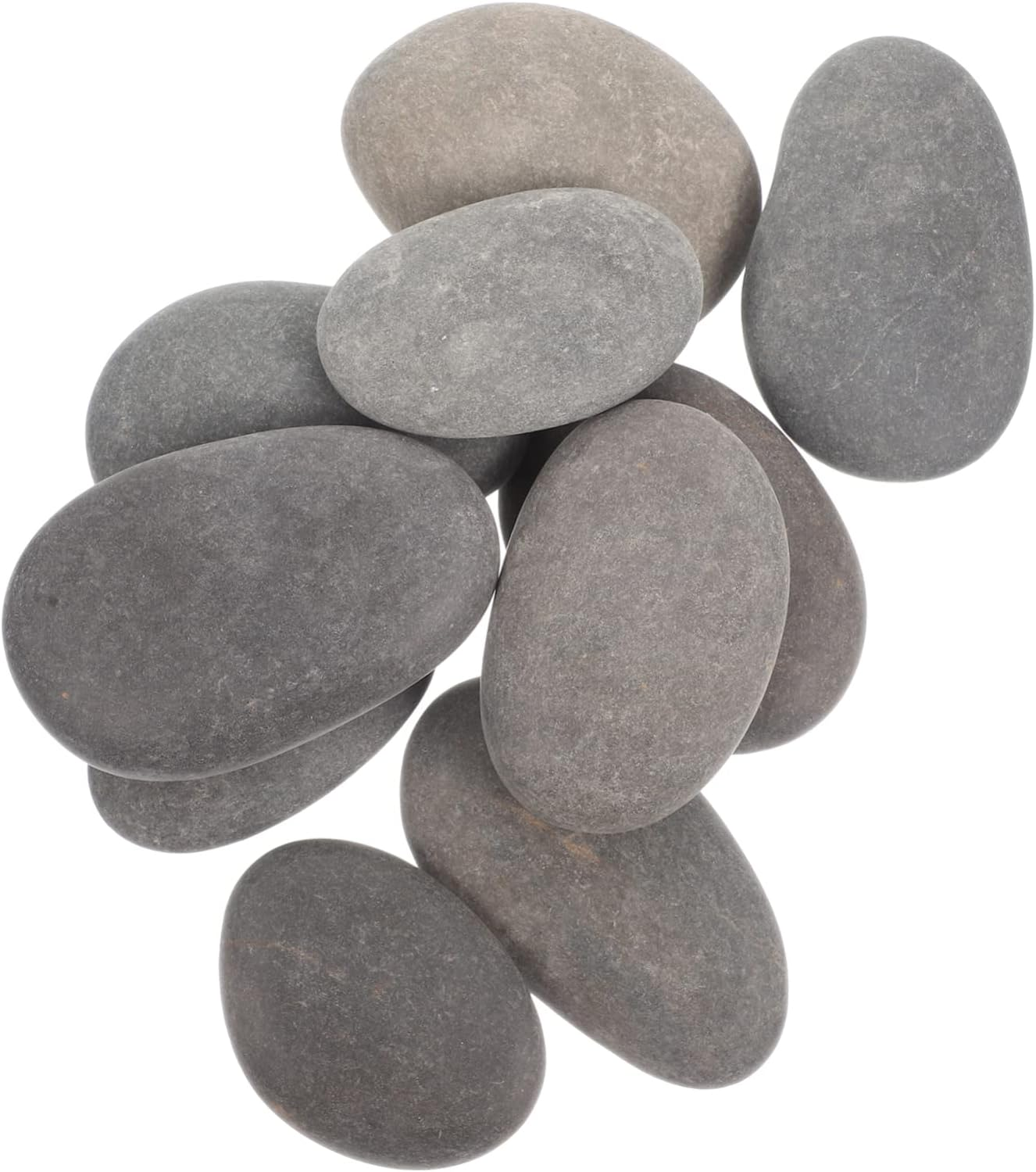 10Pcs DIY Painting Stones for Kids - Creative Flat Rocks for Crafting Safe and Smooth Pebbles for Indoor and Outdoor Decor image number 3
