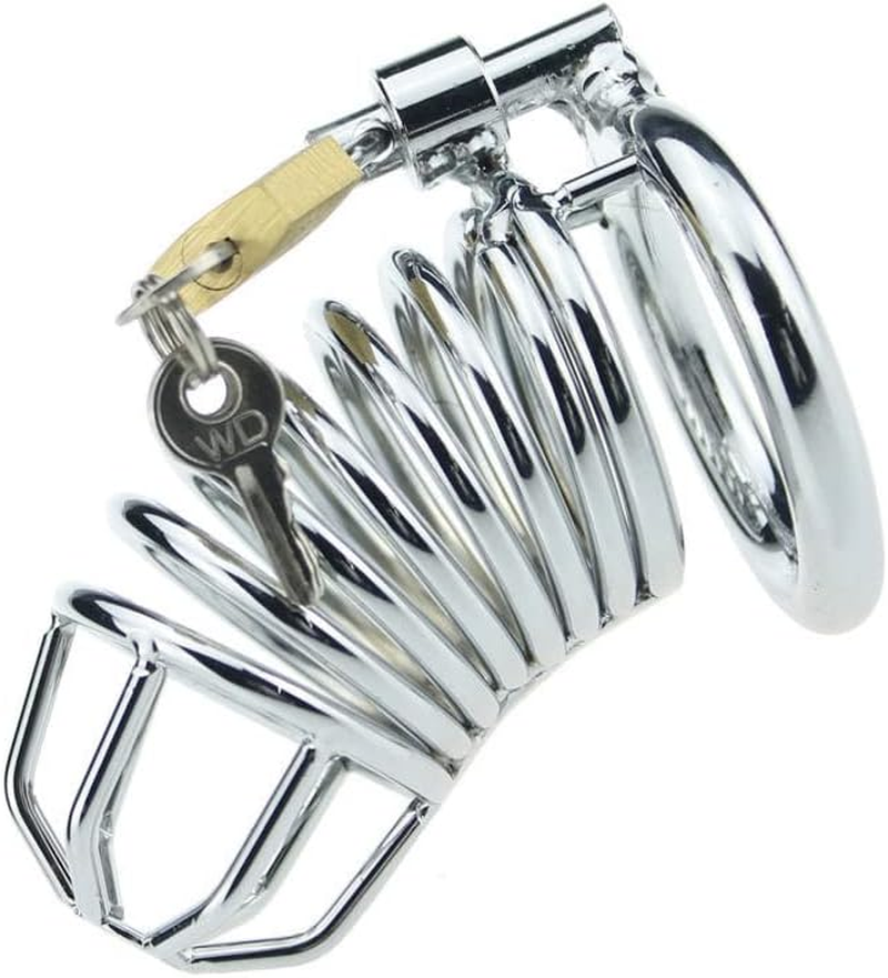 Male Chastity Harness, Penis Harness with 3 Different Sizes of Rings and Padlocks, Sex Toys for Men image number 1