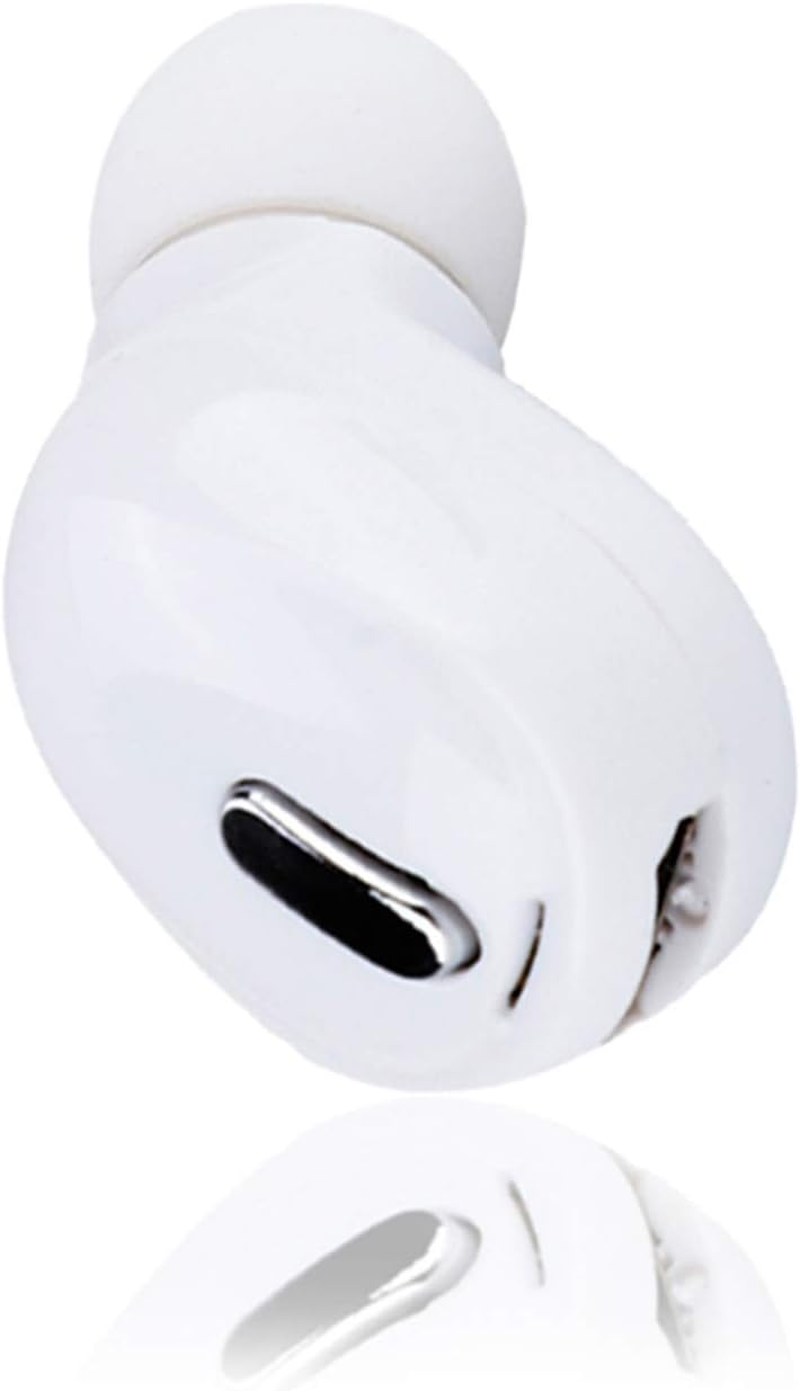 VBESTLIFE Wireless In-Ear Earbuds, Mini Single Ear Sports Bluetooth Headset Universal Earbud Earphones for Fitness/Leisure/Driving/Office (White) image number 3