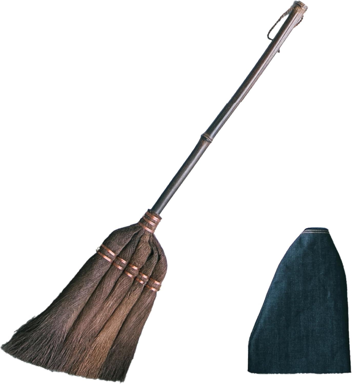 RODGERS Hyakyo Broom Long Handle Set, Indoor and Outdoor Natural Fiber, Glazing Effect, Cleaning Coarse Garbage from Dust, Shuro, Japanese Room, Tatami Room, Zashiki, Indoor Flooring image number 5