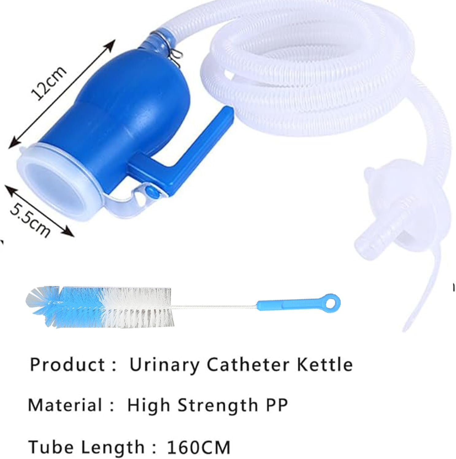 2000ML Portable Urinal for Men and Women, Spill Proof Urine Bottles for Men, Thick Large Pee Bottle with Long Tube and Lid image number 1