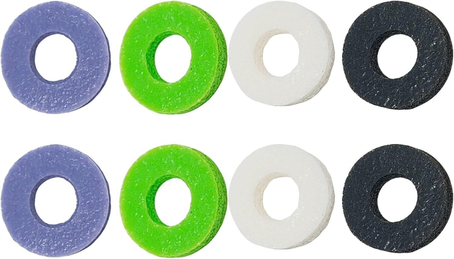 RIBHNXHI 8 PCS Precision Rings for Xbox - Precision Rings for PS5, Gaming Accessories for PS4, PS5, PS Portal, Xbox One, Playstation 5 Accessories (Black/White/Purple/Green) image number 3