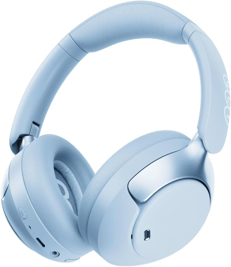 QCY H3 PRO Adaptive ANC Wireless Headphones over Ear, 50Db Active Noise Cancellation with Multiple Modes, LDAC Hi-Res Wireless Audio, 55H Playtime, Custom EQ via App, Bluetooth 5.4, White