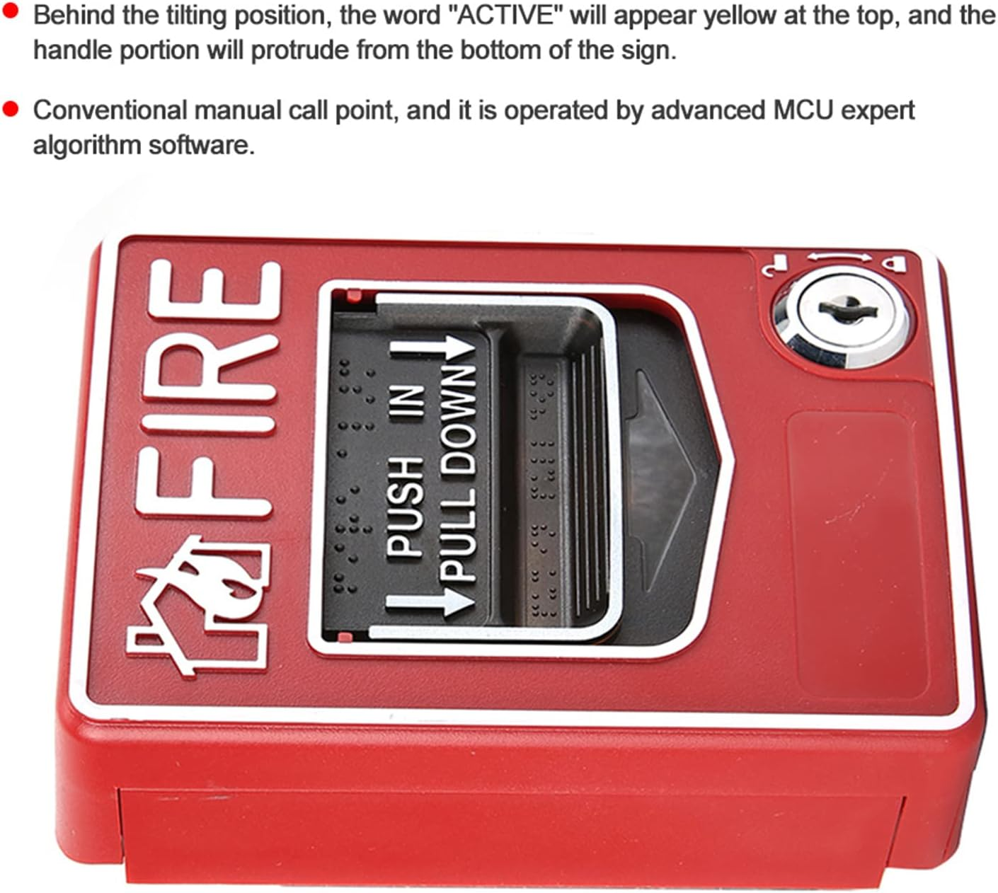 Manual Fire Pull Station, 9-28VDC Manual Call Point No Condensation Safety Multiple for Remind People to Escape the Fire image number 6