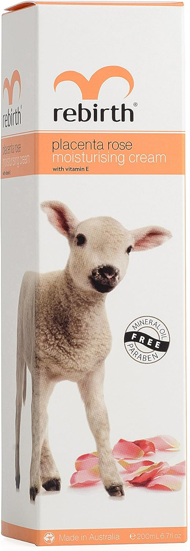 Rebirth Placenta Rose & Vit E Moisturising Cream 200Ml anti Wrinkle