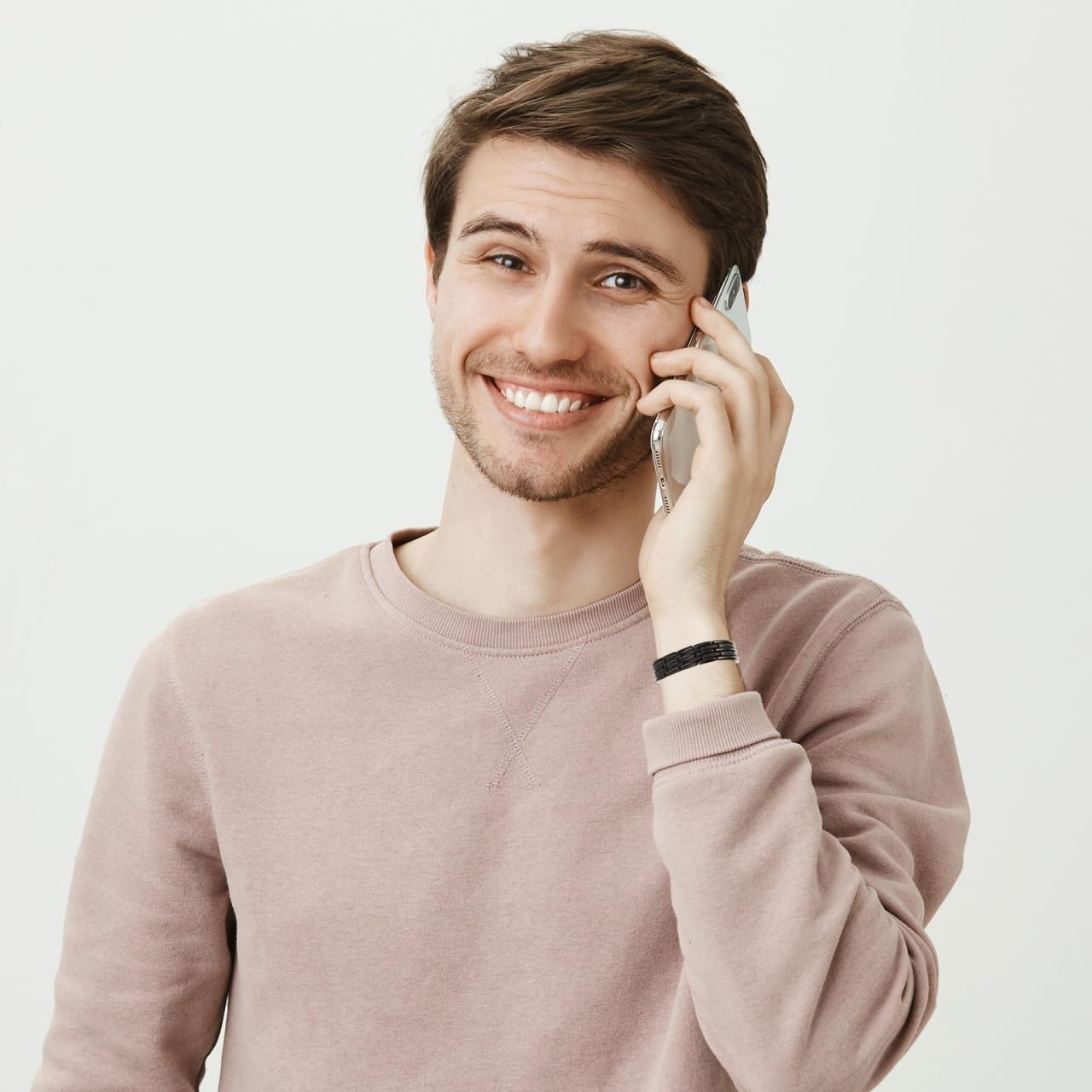 Gatuida Copper Therapy Bracelet for Men Dual-Row Wristband for Health Stylish and Chain Circulation and Muscle Relief image number 3