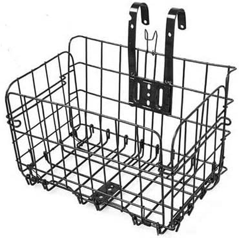 Lift-Off Front Bike Basket with Handles - Rust Proof Easy Installation on Front Handlebar - Bike Basket image number 1