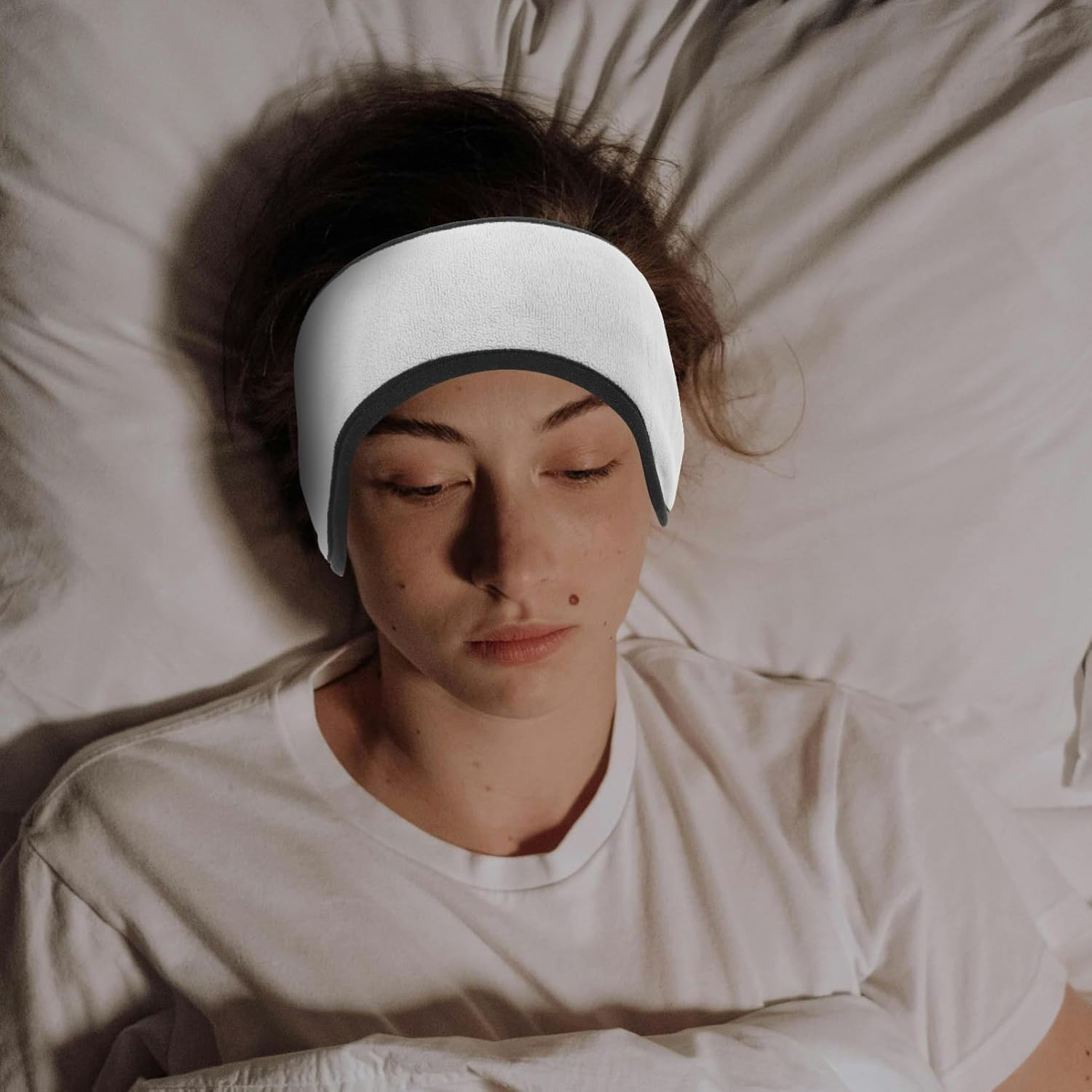 Beaupretty 2-In-1 Ear Covers for Sleeping, Ear Warmers Muffs Headband Winter Ear Muffs for Running Cycling Ski Sleep - Black image number 4