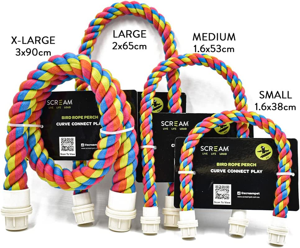Scream Bird Rope Perch 3X90Cm image number 2