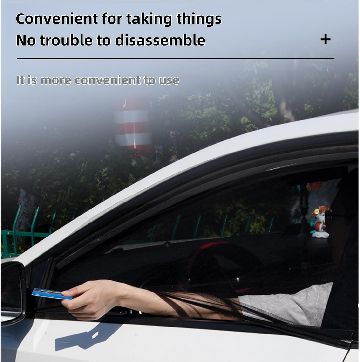 4Pcs Car Window Shade,Full Window Covers,Breathable Mesh Sunshades, General Motors Car Window Sunshades,Prevent Direct Sunlight.Fit Most Car Windows.