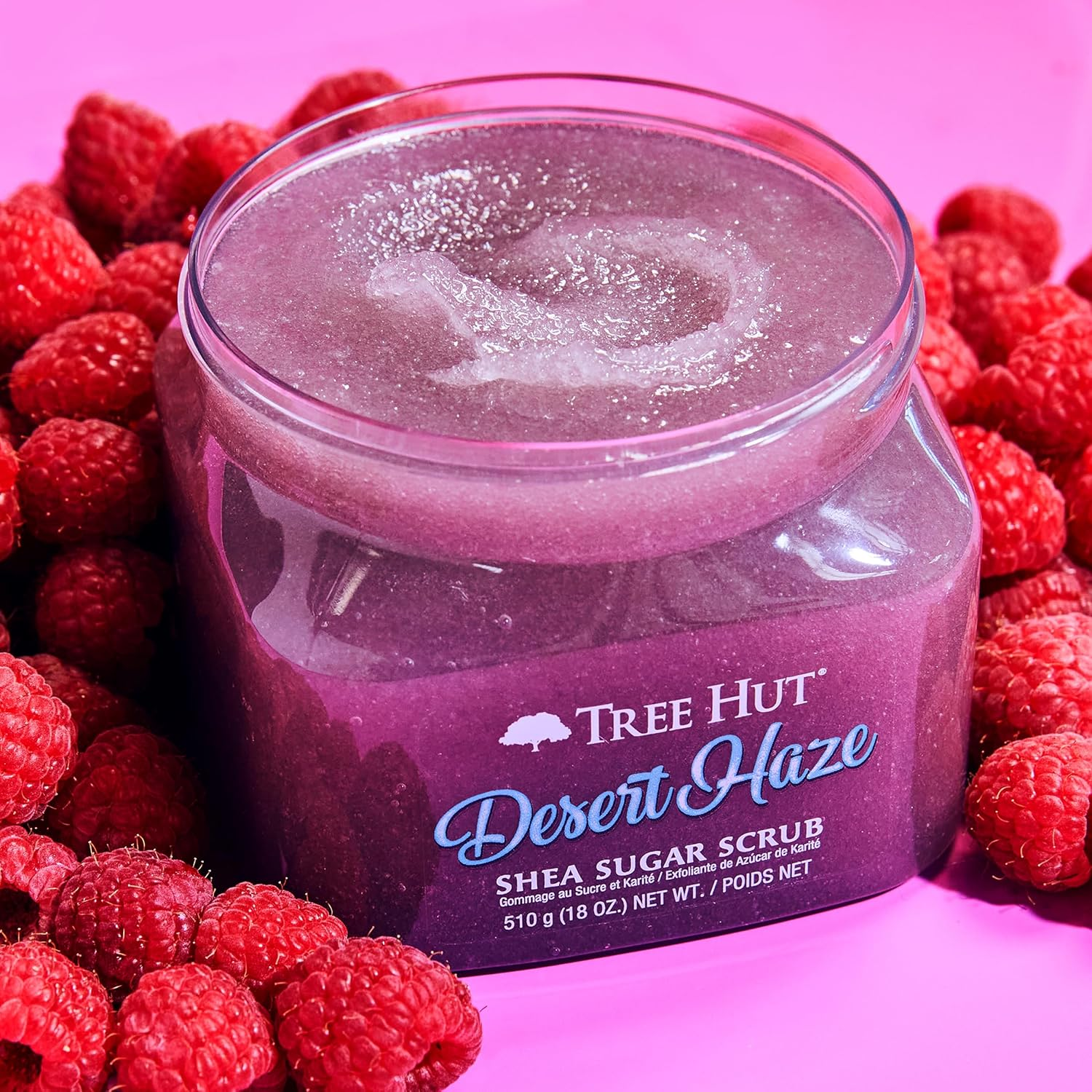 Tree Hut Desert Haze Shea Sugar Scrub | Exfoliating Body Scrub Removes Dead, Dry Skin for a Soft and Hydrated Feel | Nourishing Essential Body Care | 18 Oz image number 1