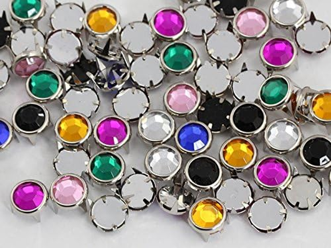 Allstarco Medium Assorted Colors Bedazzler Rhinestones - 100 Pieces image number 3