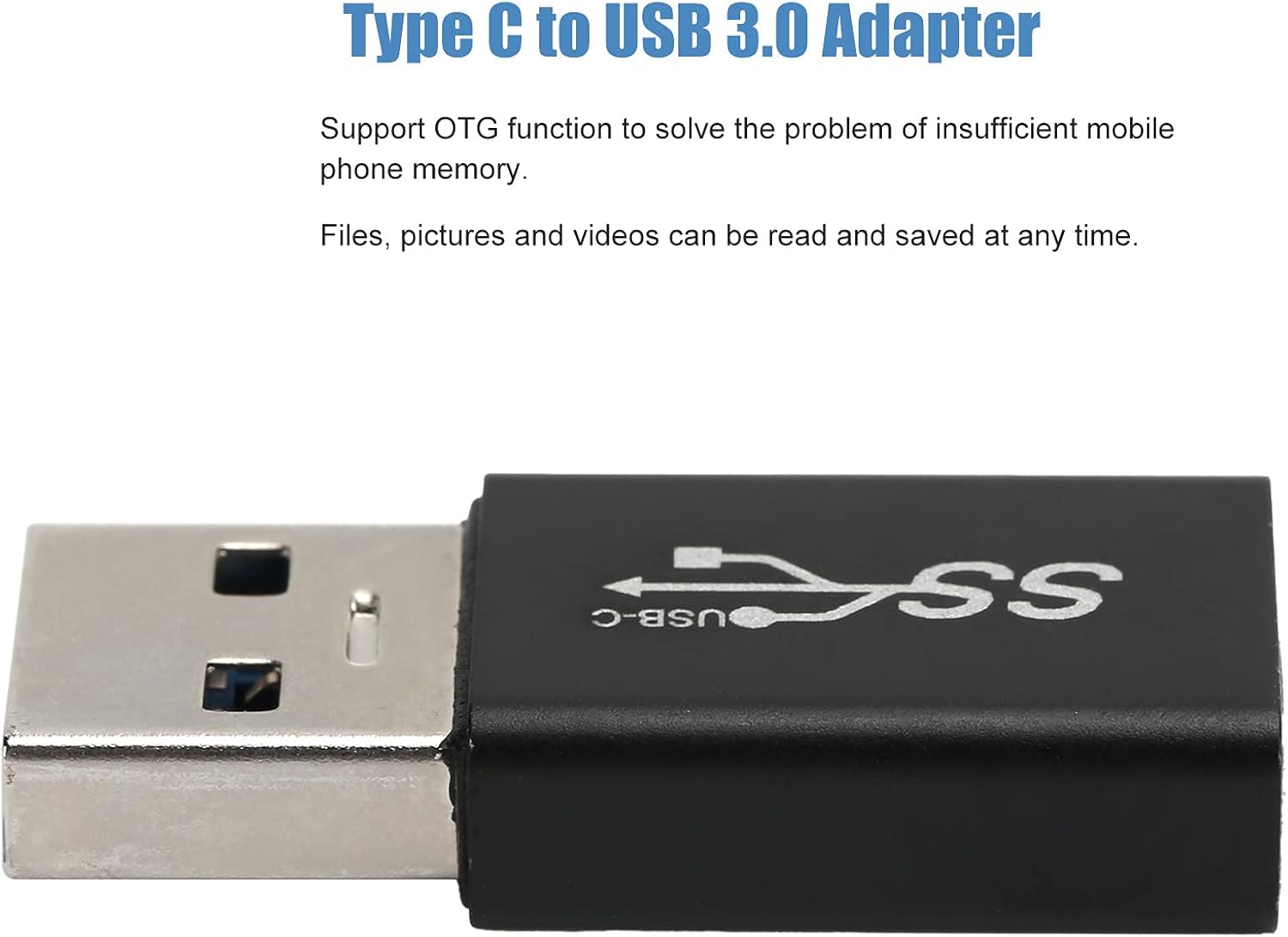 USB C Female to USB 3.0 Male Connector, Multifunction Lightweight USB C to USB 3.0 Adapter Easy to Carry for Offices for Tablet Computers