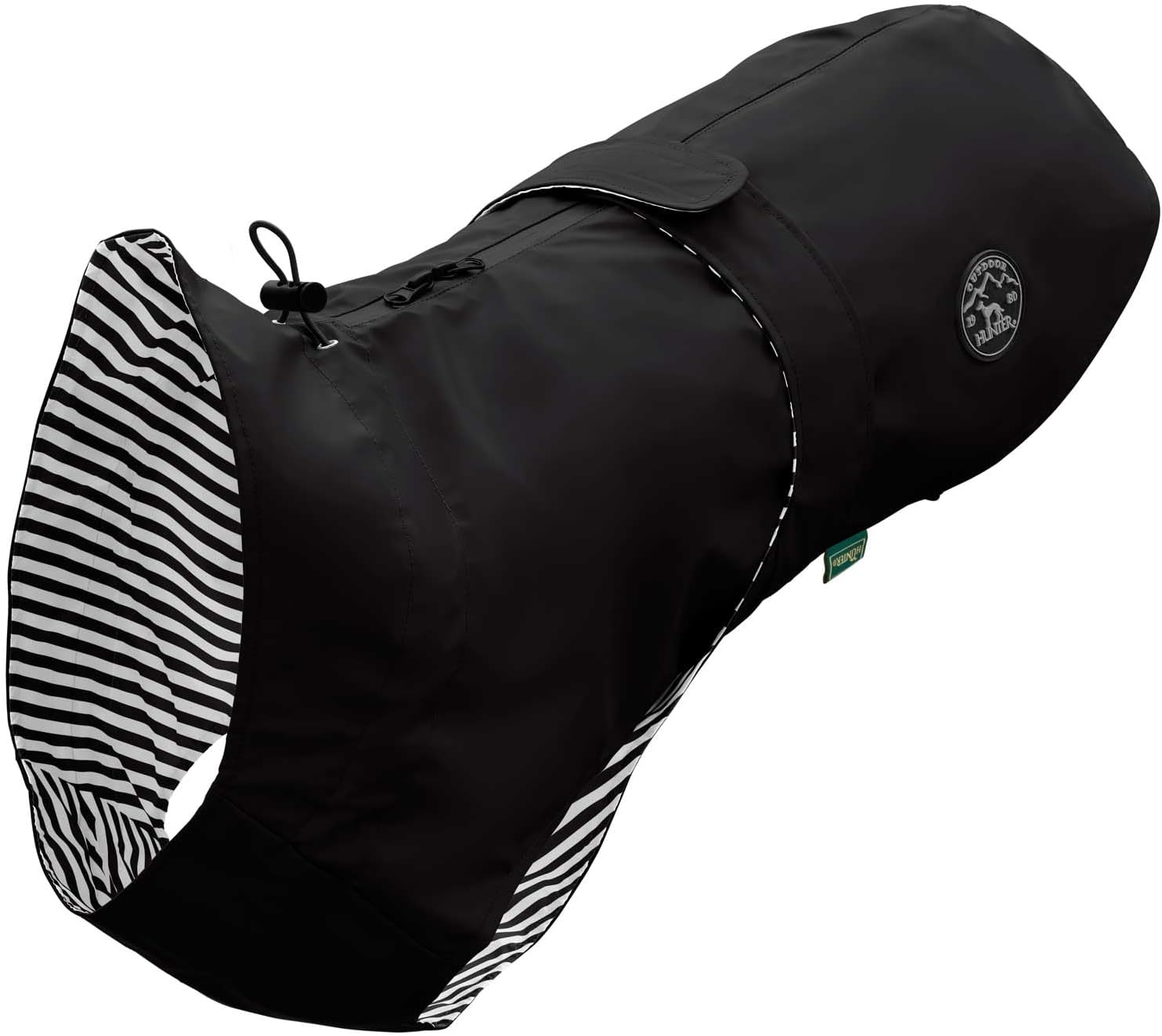 Hunter Milford Dog Raincoat, Colour: Orange, Ergonomic Fit for Optimal Protection, Individually Adjustable, Zip for Harness Carrier, Easy to Clean & Washable at 30 &deg;C, Size: 50