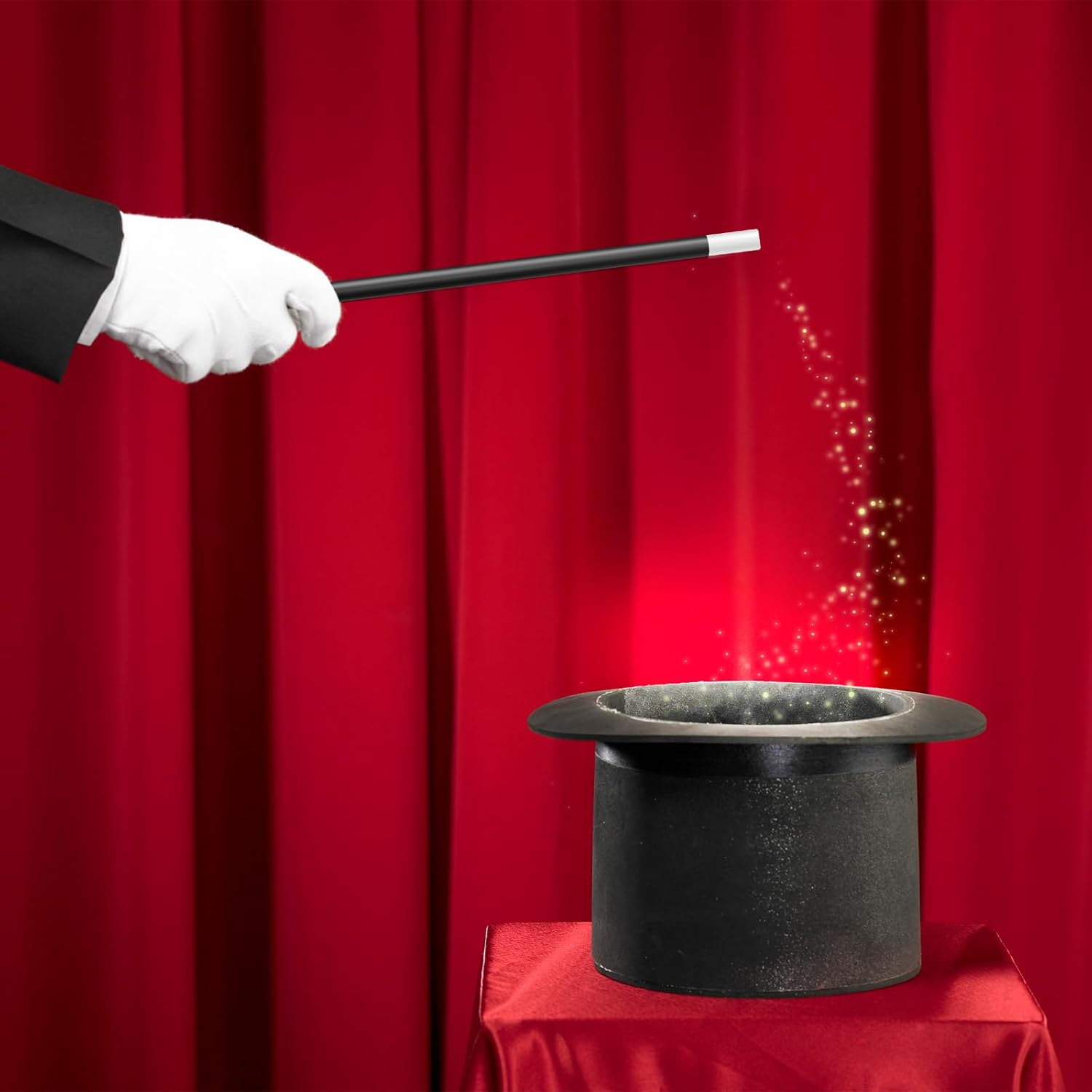 BEZANU Magic Show Wand, 6 PCS Plastic Magic Show Props for Magician Costume, Wizard Witch Costume, Party Games (24.9Cm/9.8In) image number 2