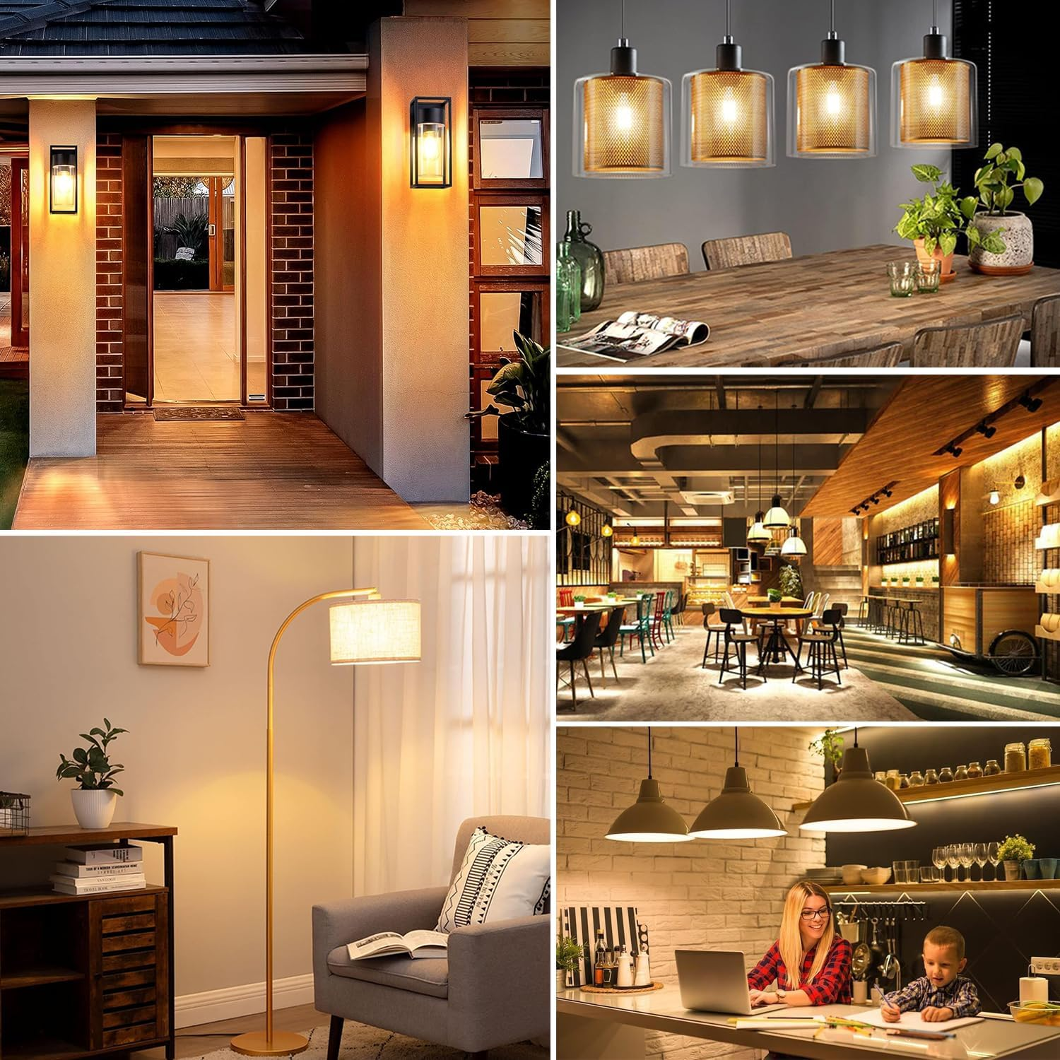 Vintage Edison LED Bulb, Dimmable E27 4W LED Bulb, Vintage Edison Lamp Dimmable E27, Ideal for Nostalgic and Retro Lighting, Orange (G80 CS) image number 4