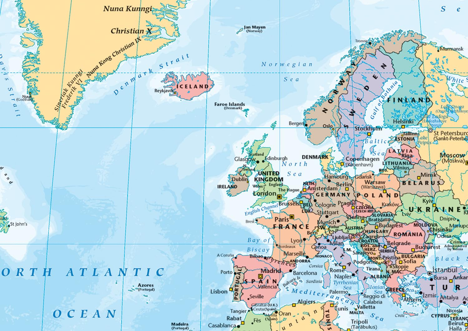 Collins World Wall Laminated Map image number 4