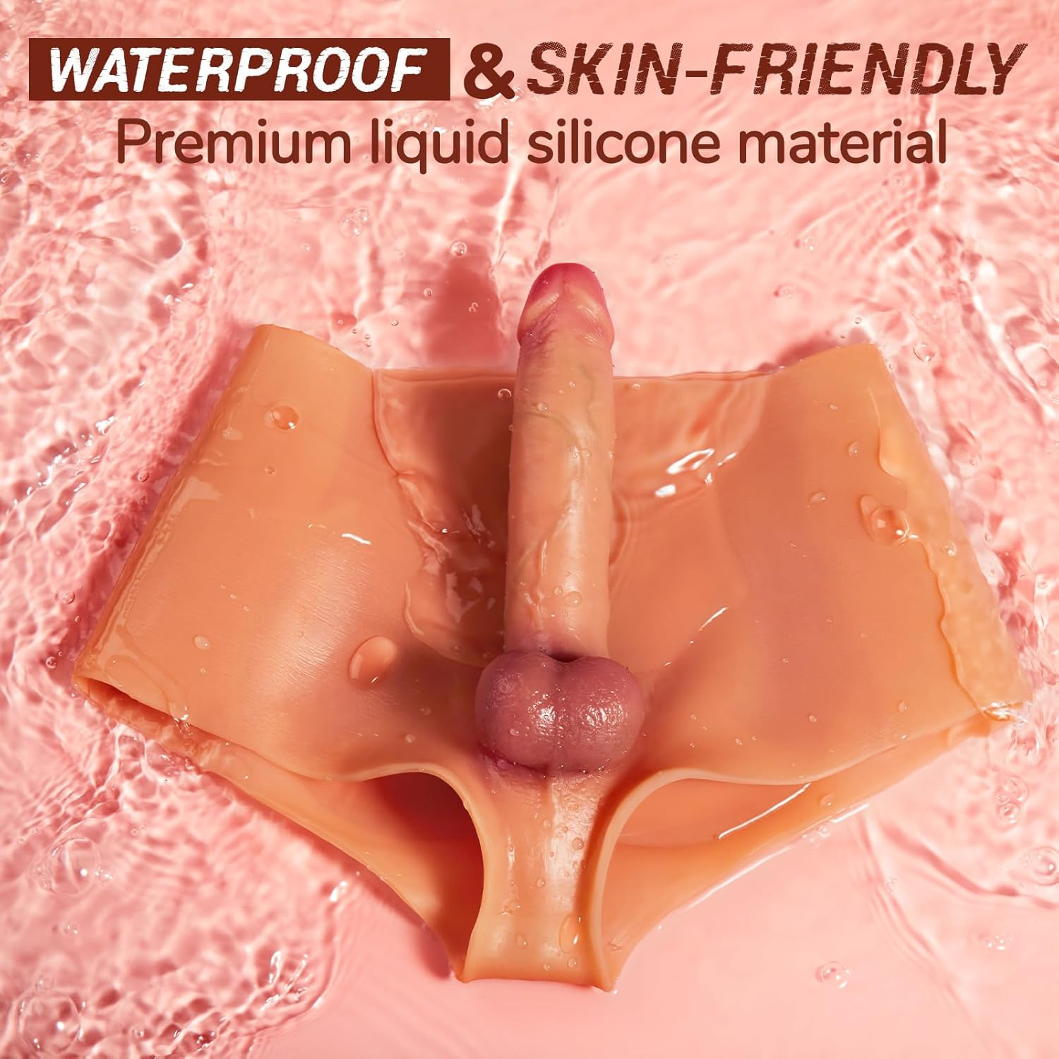 Strap on Dildo Sex Toys - Strap on Harness High Elastic Silicone Wearable Dildos Panties with 7.3'' Solid, Realistic Dildo Transgender Clothing Adult Sex Toy for Lesbians Couple