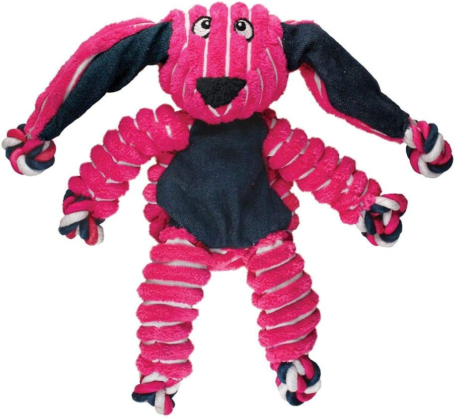 Kong Floppy Knots Bunny Dog Toy, Small/Medium, Red image number 1