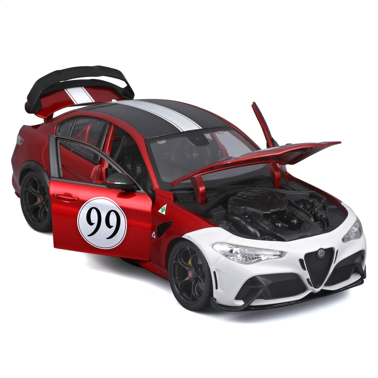 Bburago Alfa Red White 11049R/W Miniature Car