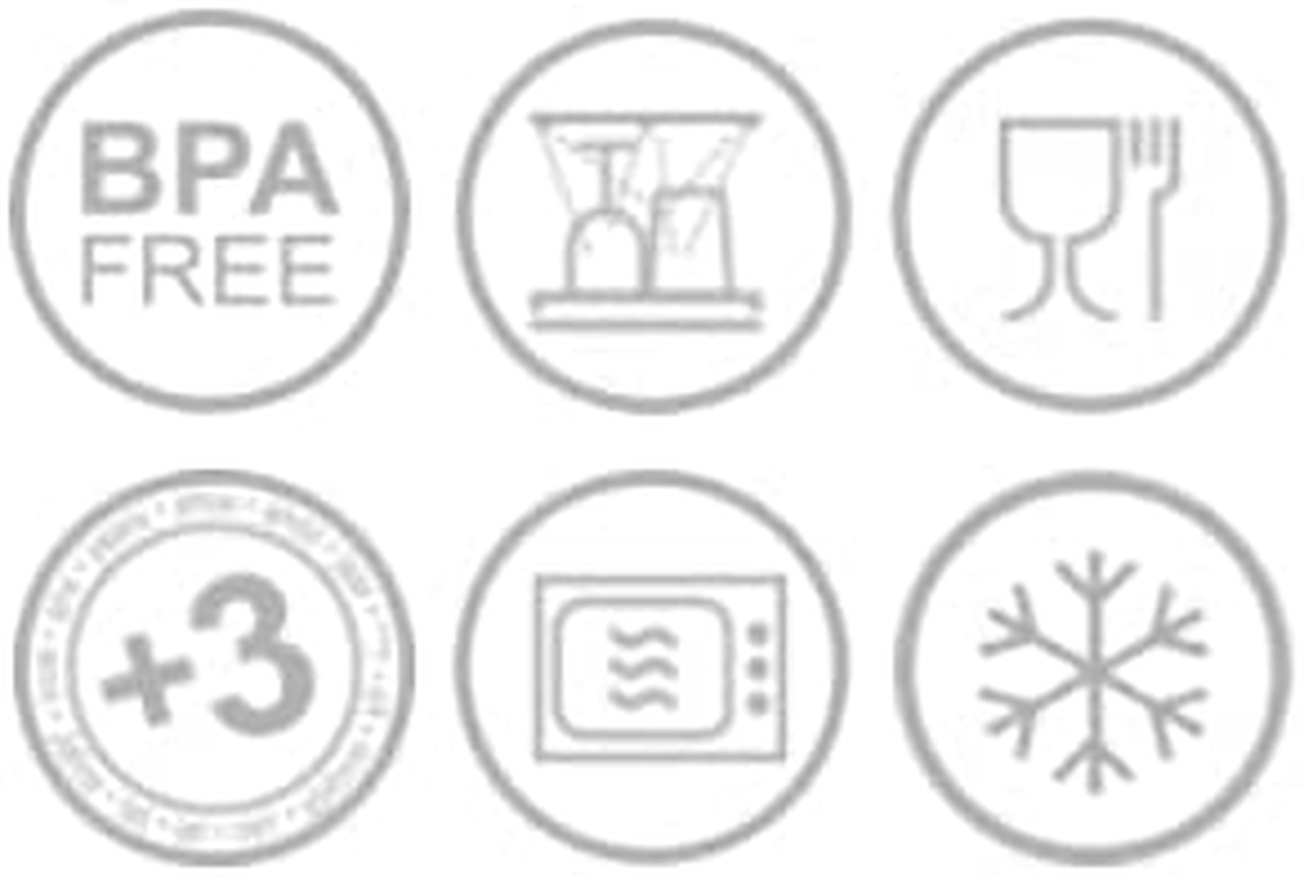 Maped Picnik Origin Easy-Open Snack Box, One Size, Blue (870304) image number 1